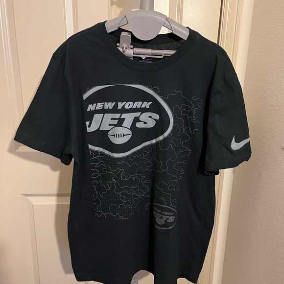 NWOT Nike Men's New York Jets Reflective Black T-Shirt NFL (L) - Picture 1 of 6